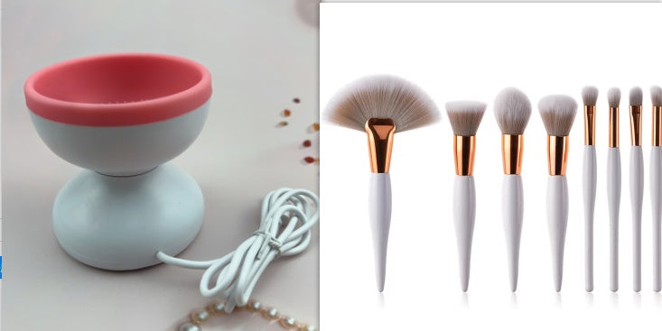 Machine de nettoyage de brosses de maquillage portable