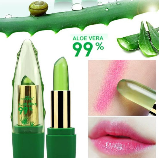 Gel d'Aloe Vera Rouge à Lèvres Changeant de Couleur Gloss