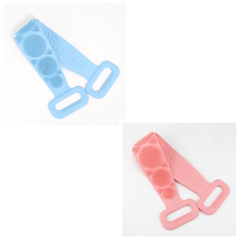 Serviette de bain en silicone double fonction