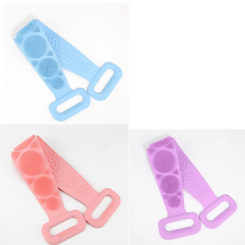 Serviette de bain en silicone double fonction