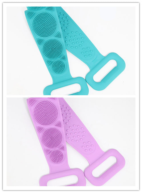 Serviette de bain en silicone double fonction