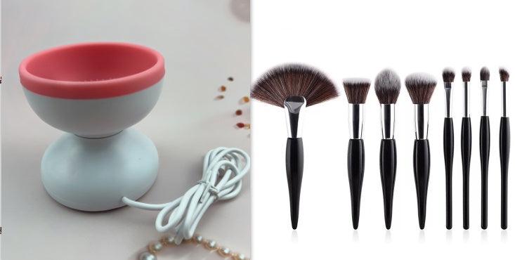 Machine de nettoyage de brosses de maquillage portable